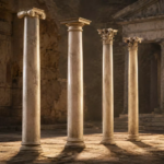 Columns and Fountain 3D Asset