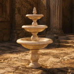Columns and fountain